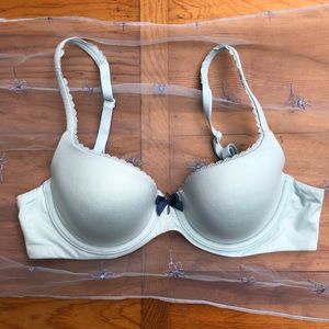Victoria’s Secret lined demi bra light blue 34B